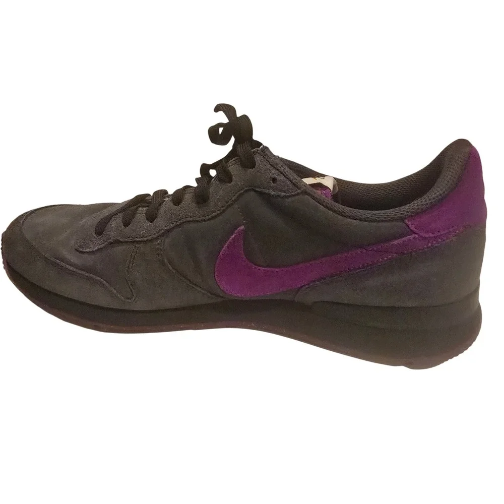 Nike Internationalist Running Shoes Men's 11.5 Grey Purple Suede CW7635-991